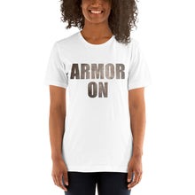 Load image into Gallery viewer, Armor On Women&#39;s T-Shirt - Gold
